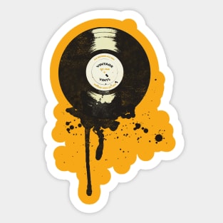 VINTAGE VINYL DRIP Sticker